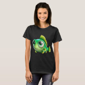 Aardige slijmvis grasmaaier t-shirt (Voorkant volledig)