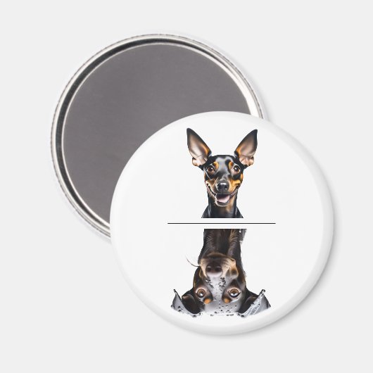 Aardige Speelgoed Manchester Terrier Afwasmachine Magneet (Voorkant / Achterkant)