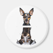 Aardige Speelgoed Manchester Terrier Afwasmachine Magneet (Voorkant)