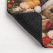 Aardige speelse kerstkatten muismat (Hoek)