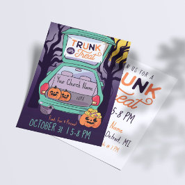 Aardige stamppot of behandel aangepaste Halloween- Flyer