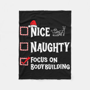 Aardige Stoute - Focus op Bodybuilding Gymnast Chr Fleece Deken
