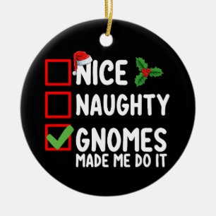 Aardige Stoute Kabouters Maakten Me Dat Doen Kerst Keramisch Ornament
