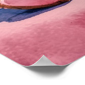 Aardige teddybeer die een konijn omhelst met harte poster (Hoek)