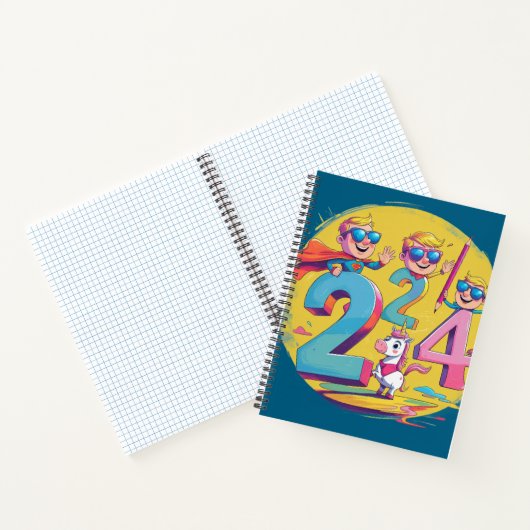 Aardige terug naar school kinderen notitieboek (Binnen)
