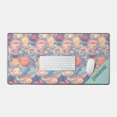 Aardige Theepartij Doodle Collage, Bureaumat (Keyboard & Muis)