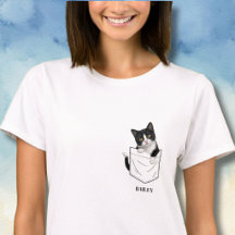 Aardige Tuxedo Kat in Zak Persoonlijke Naam