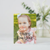 Aardige Type Bewerkbare Kleur Nieuwjaarskaart Feestdagenkaart (Staand voorkant)