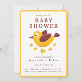 Aardige uitnodiging voor een babyshower