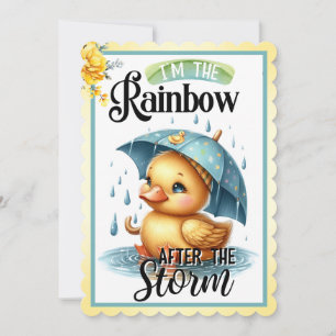 Aardige uitnodigingen voor babyfeest met rubber ee