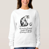 Aardige Voetbal Kat Dames Sweater (Voorkant)