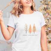 Aardige vrolijke en heldere Boho kerstboom vrouwen T-shirt