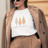 Aardige vrolijke en heldere Boho kerstboom vrouwen T-shirt
