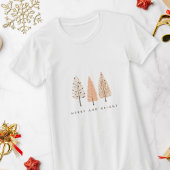 Aardige vrolijke en heldere Boho kerstboom vrouwen T-shirt
