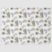 Aardige waterverf babyschattige dinosauriërs tissuepapier (Voorkant)