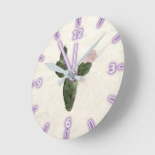 Aardige waterverf cactus ronde klok (Hoek)