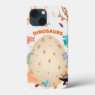 Aardige waterverf dinosauriërs met groot dinosauru Case-Mate iPhone case