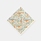 Aardige Waterverf Giraffe Patroon Servet (Hoek)