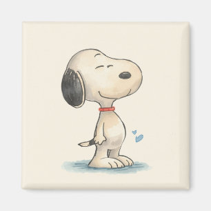 Aardige waterverf illustratie van een Beagle hond Magneet