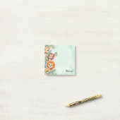 Aardige Waterverf Jungle Vrienden Op maat gemaakte Post-it® Notes (Op bureau)