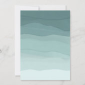 Aardige Waterverf Oh Jongen Baby Shower Kaart (Achterkant)