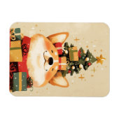 Aardige Welsh Corgi met Kerstcadeaus Magneet (Horizontaal)