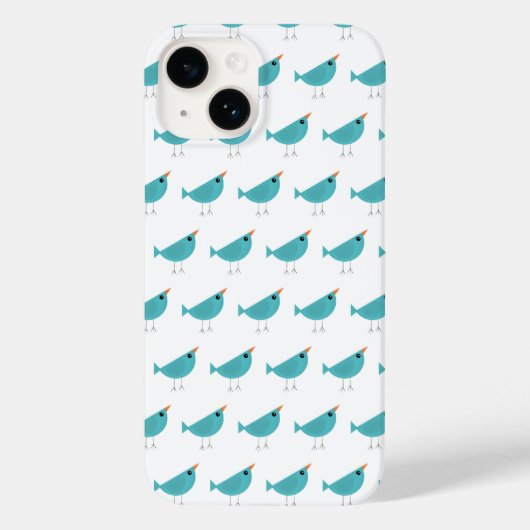 Aardige Whimsical Vogel Natuur Kunst Case-Mate iPhone Case (Achterkant)