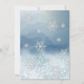 Aardige winterwonderland glitter ombre zoete 16 kaart (Achterkant)