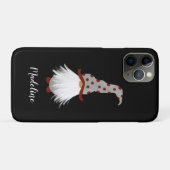 Aardige witte baardkabouter met naam Case-Mate iPhone case (Achterkant (horizontaal))