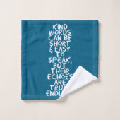Aardige woorden bad handdoek (Wasdoekje)