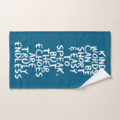 Aardige woorden bad handdoek (Handdoek)