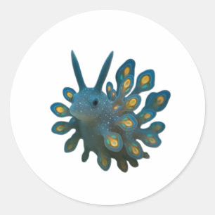 Aardige Zee Schapen Nudibranch Sticker - Schattig 