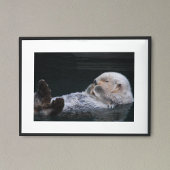 Aardige zeeotter badend Fotografisch Poster