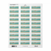 Aardige Zeester ,Strand,  Retouradreslabel Etiket (Full Sheet)