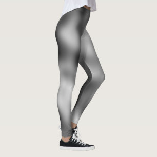 Aardige Zwarte Klassieke Wit Schaduw Leggings