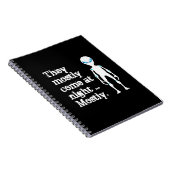 Aardige zwarte witte buitenaardse aanhaling notitieboek (Rechterzijde)