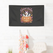 Aardigste gans bij de pompoenveld Thanksgiving Spandoek (Insitu)