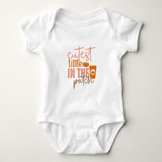 Aardigste Kleine Pompoen In De Patch - Herfst T-Sh Romper (Voorkant)