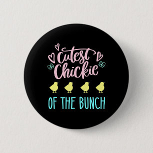 Aardigste Kuikentje Van Het Stel Kuiken Pasen Mooi Ronde Button 5,7 Cm