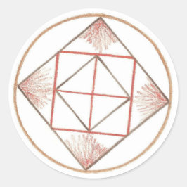 Aarding Mandala Ronde Sticker