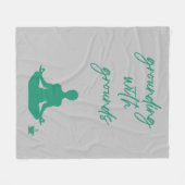 Aarding met Gronden Meditatie Fleece Deken (Voorkant (Horizontaal))