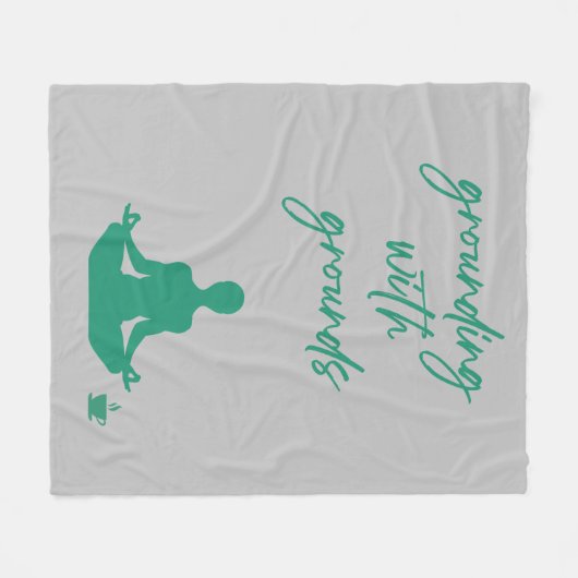 Aarding met Gronden Meditatie Fleece Deken (Voorkant (Horizontaal))
