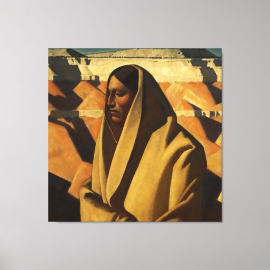 “Aardkenner” Westerse kunst van Maynard Dixon Canvas Afdruk (Voorkant)