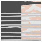 Aardkleuren abstract geometrisch patroon stof (Close Up)