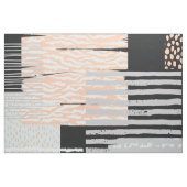 Aardkleuren abstract geometrisch patroon stof (Fat Quarter)