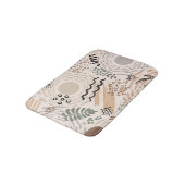 Aardkleuren met abstracte vormdecoratie badmat (Gekanteld)