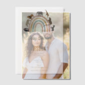 Aardkleuren Regenboogdieren Oerwoud Baby shower Vellum Uitnodigingen (Offset (Koppel))