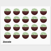 Aardkleuren Ronde Sticker (Vel)