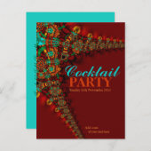 Aardkleuren: Uitnodigingen van Cocktail-partijen (Voorkant / Achterkant)