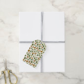Aardkleurige Bladeren Cadeaulabel (Met Touw)